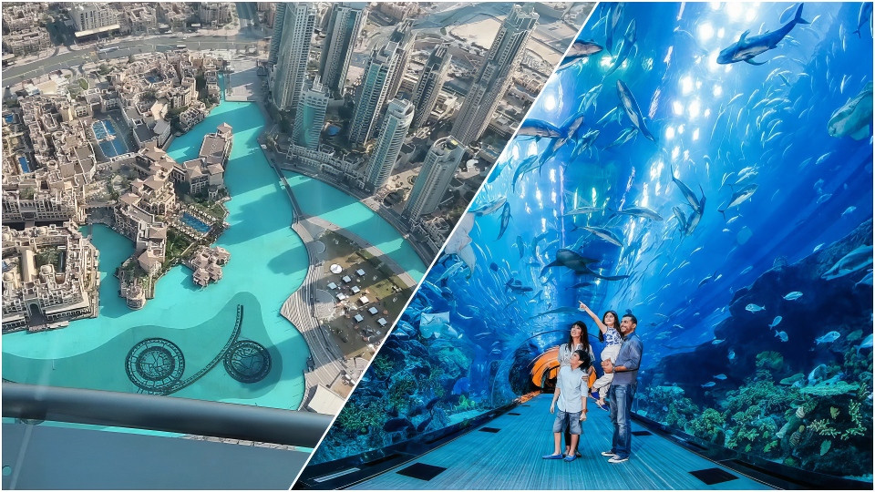 At The Top, Burj Khalifa Non-prime + Dubai Aquarium and Under water zoo booking